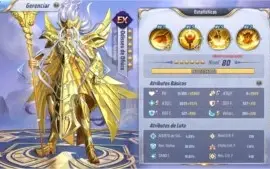 Conta Saint Seiya Awakening altamente competitiva