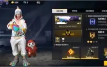 Conta com dino e passe de elite