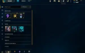 Unranked com 35 Champs e 10 Skins + 3 Fragmentos