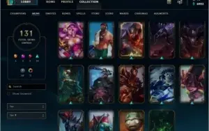 Conta LoL 121 - Campeões e 131 Skins