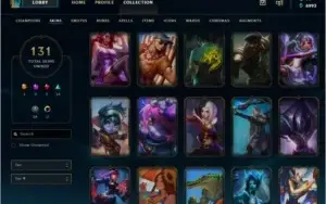 Conta LoL 121 - Campeões e 131 Skins