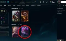 Conta League of Legends de 2012