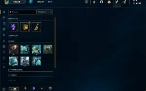 Prata 3 com 30 Champs e 1 Skin + 7 Fragmentos