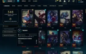 Conta Unranked com 125 Champs e 65 Skins