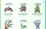 Conta nv40 com Lendários e Lendários Shiny.
