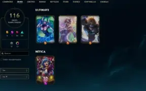 Conta lol Bronze c/ 3 skins ultimate + quase todos campeões