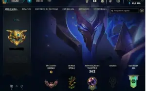 Conta lol Bronze c/ 3 skins ultimate + quase todos campeões