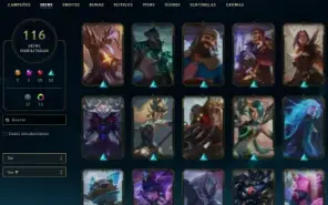 Conta lol Bronze c/ 3 skins ultimate + quase todos campeões