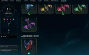 Conta lol Bronze c/ 3 skins ultimate + quase todos campeões
