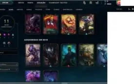 CONTA DE LOL - PLAT 3 - 11 SKINS - 45 CAMPEOES