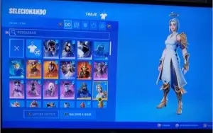 Conta fortnite s3  com 127 skins + salve o mundo