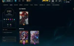 Unranked com TODOS os Champs e 191 Skins ( ADC / JG )