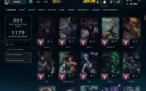 Unranked com TODOS os Champs e 191 Skins ( ADC / JG )