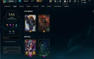 Unranked com TODOS os champs e 348 Skins