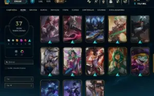 Diamante 1 com 95 Champs e 37 Skins ( MAIN ADC )