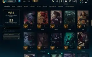 Diamante 1 com 95 Champs e 37 Skins ( MAIN ADC )
