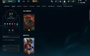 Diamante 1 com 95 Champs e 37 Skins ( MAIN ADC )