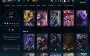 Diamante 1 com 95 Champs e 37 Skins ( MAIN ADC )