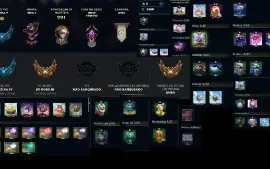 conta lol com varias skins bonitas mmr ouro/platina