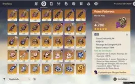Conta Genshin Eula+Pinhos/Itto/Albedo/Kazuha