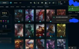 Conta League of Legends Diamante 2 com 293 skins