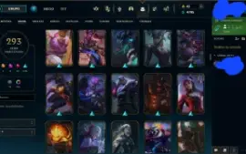 Conta League of Legends Diamante 2 com 293 skins