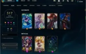 Conta lol com mais de 6000 gasto e de valorant com 300 gasto