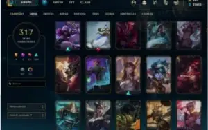 Conta lol com mais de 6000 gasto e de valorant com 300 gasto
