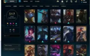 Conta lol com mais de 6000 gasto e de valorant com 300 gasto