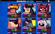 Conta Brawl  18k com Nita Panda e Ricochete