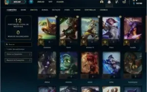 Conta platina 2 com 3 skins e 22 champs