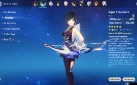 AR 59 end game - 19 5 star + 6 armas 5 star + Hutao Yelan
