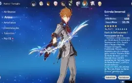 AR 59 end game - 19 5 star + 6 armas 5 star + Hutao Yelan