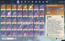 AR 59 end game - 19 5 star + 6 armas 5 star + Hutao Yelan