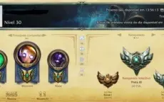 Prata 3 Prata 2 90 Campeões, 25 skins, 33 ícones