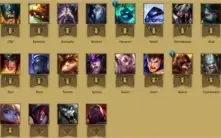 Prata 3 Prata 2 90 Campeões, 25 skins, 33 ícones