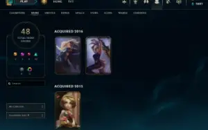 Conta MESTRE, level 161, 92 campeões e 48 skins