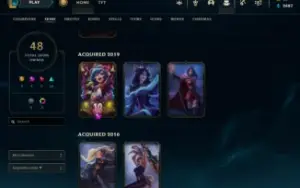 Conta MESTRE, level 161, 92 campeões e 48 skins