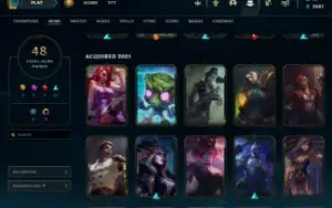 Conta MESTRE, level 161, 92 campeões e 48 skins