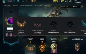 Ouro 4 com TODOS os Champs e 134 Skins ( MAIN JG )