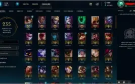 LOL 110 SKINS COM TODOS OS CHAMPS +DE R$2MIL GASTOS