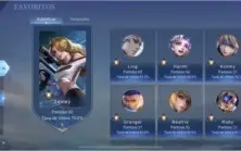 CONTA MLBB +200 SKINS, 79 HEROES, ELO MÁXIMO MÍTICO IV