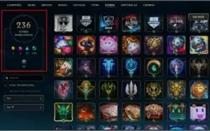 134 Skins, Todos os Campeões e 71k de EA ( e mais)
