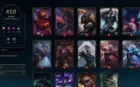 Conta lol 450 skins, 23 míticas, todas ultimates, 34 lendári