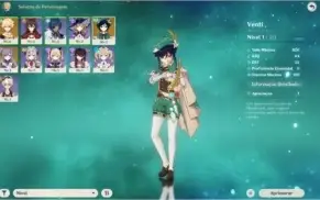 GENSHIN IMPACT / AR 7 /  Venti + Keqing + 4 SR