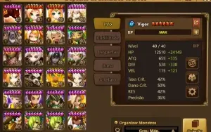 Verônica ,  Thebae, Pater, robo dark LD nat5 Summoners war