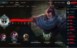Conta Platina 1/53 skins/92 champs/Borda platina/61pdl