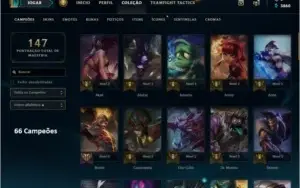 Conta de league of legends - Ouro IV barato - 34 skins