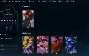 Conta League of Legends Full Acesso - 75 Champs e 83 Skins