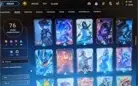 conta LOL nível 105 76 skins